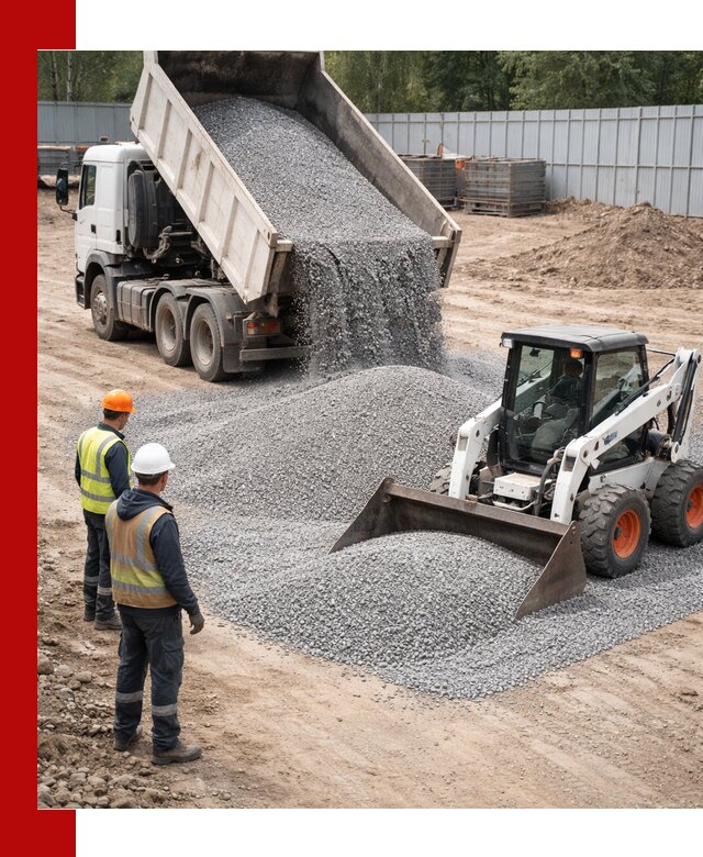 Доставка и продажа гранитного щебня фракции 0-5 в Кингисеппе