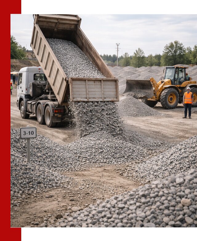 Гранитный щебень фракции 3–10: доставка и продажа в Кингисеппе