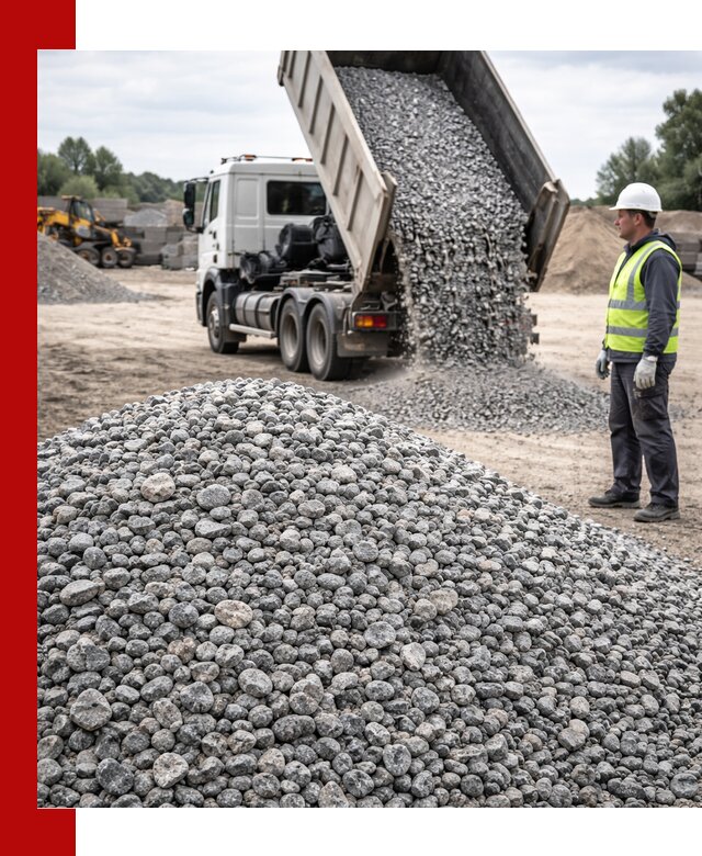 Доставка и продажа гранитного щебня фракции 5-20 в Кингисеппе