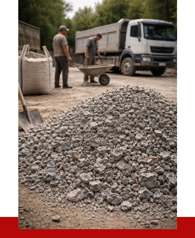 Гранитный щебень фракция 20-40 в Кингисеппе от 3323 руб. ПРОНЕРУДКгп