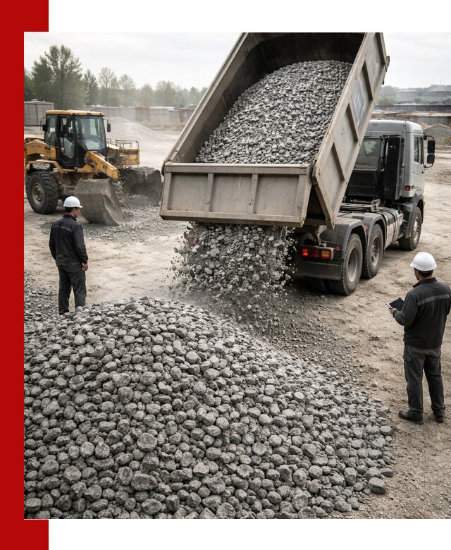 Доставка гранитного щебня фракции 20-40 в Кингисеппе