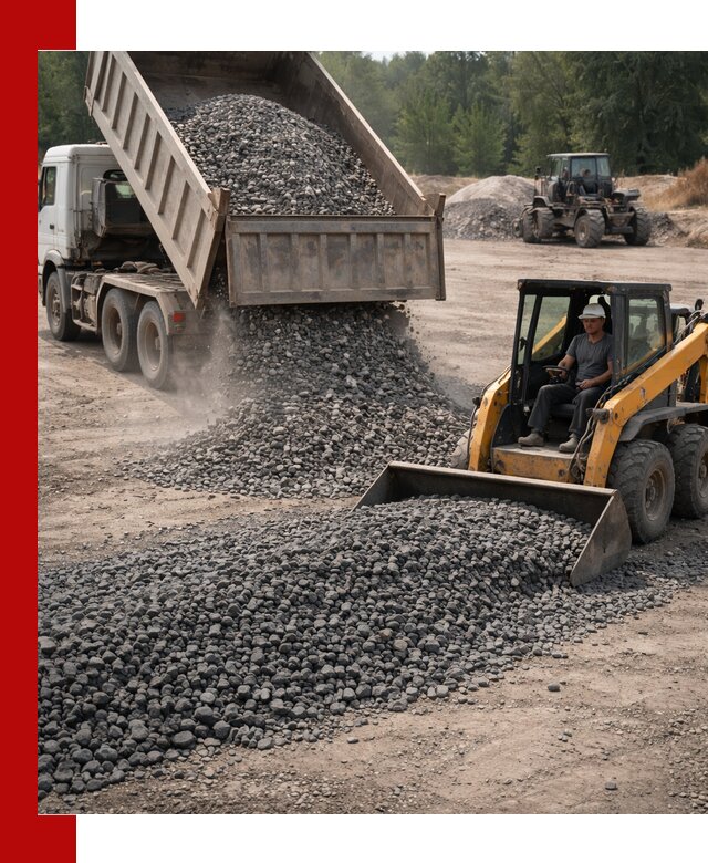 Гранитный щебень фракция 40-70 с доставкой в Кингисеппе