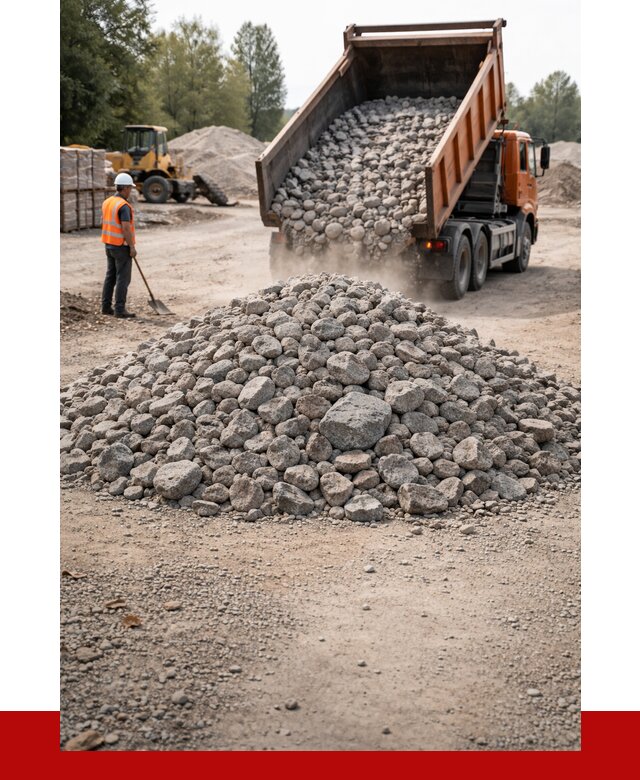 Гранитный щебень фракция 70-150 в Кингисеппе от 1713 | ПРОНЕРУДКгп