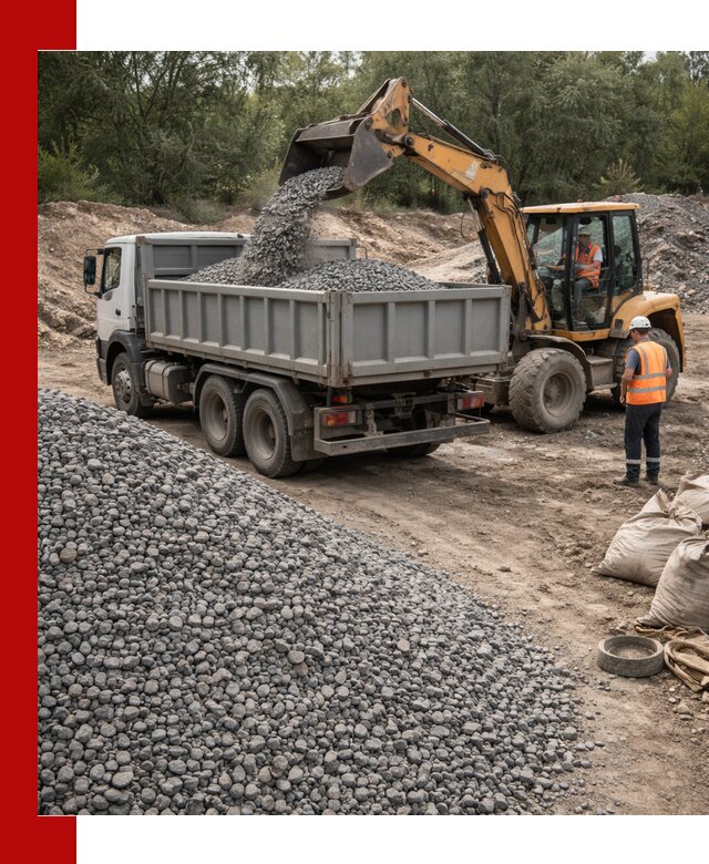 Доставка гравийного щебня в Кингисеппе оптом и в розницу