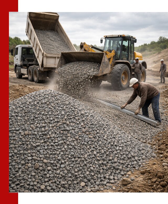 Гравийный щебень фракция 5-20 с доставкой в Кингисеппе