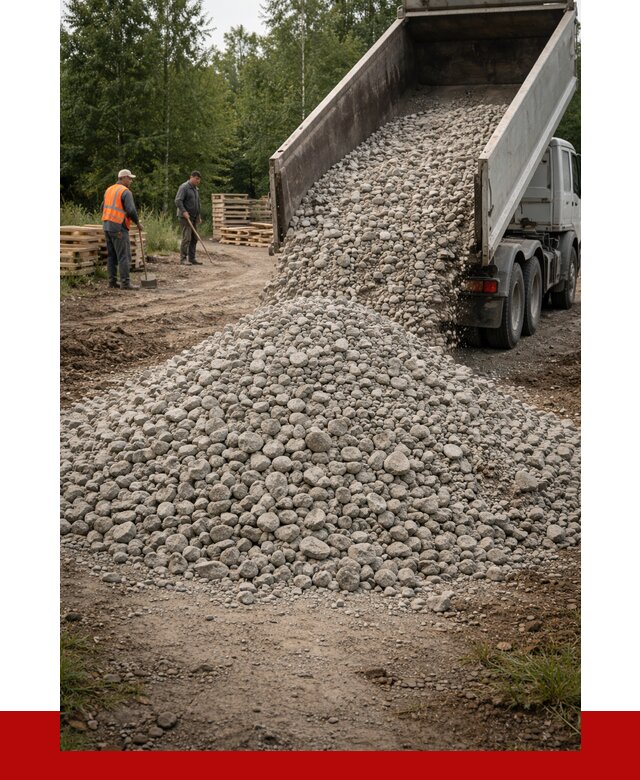 гравийный щебень фракция 70-120 в Кингисеппе от 2544 р. ПРОНЕРУДКгп