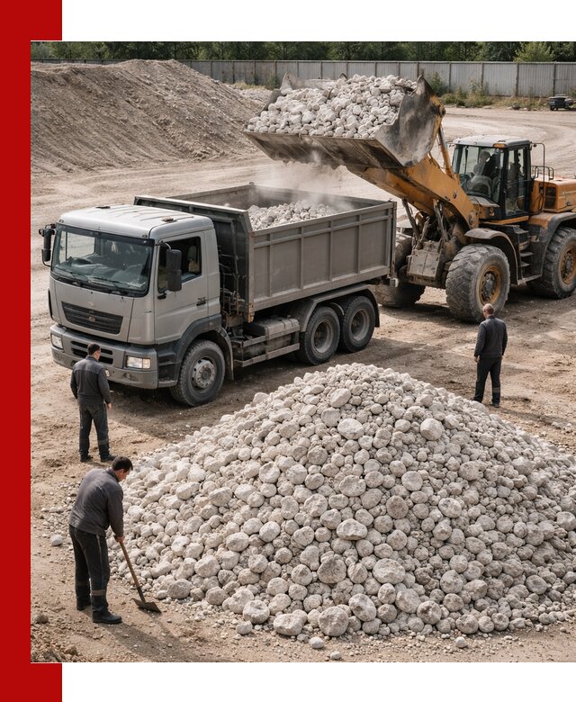 Известняковый щебень фракция 70–150 с доставкой в Кингисеппе