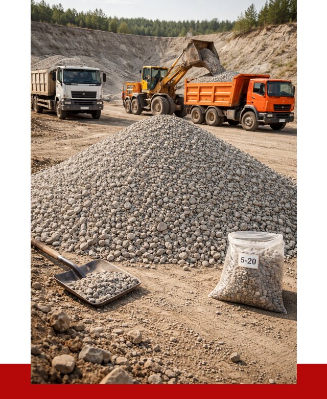 Доломитовый щебень фр. 5-20 в Кингисеппе от 4361 р. | ПРОНЕРУДКгп