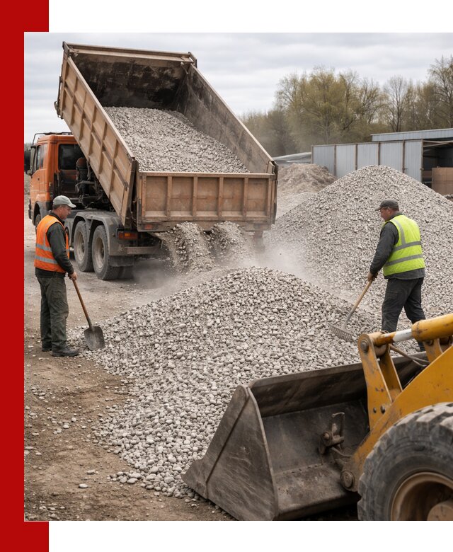 Доломитовый щебень фракции 5-20 с доставкой в Кингисеппе