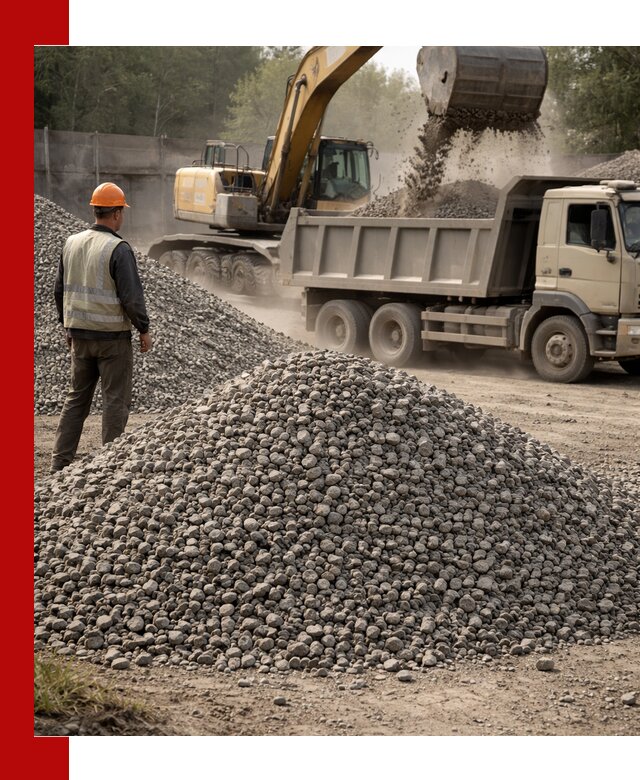 Шлаковый щебень фракция 5-20 с доставкой в Кингисеппе