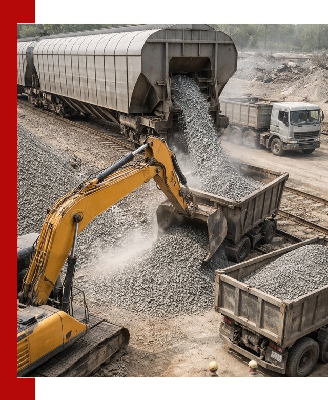 Доставка железнодорожного щебня в Кингисеппе крупными партиями быстрого отгруза