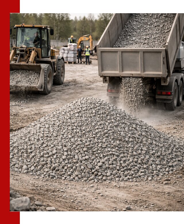 Вторичный щебень фракции 5-20 в Кингисеппе — доставка и продажа крупнотоннажно