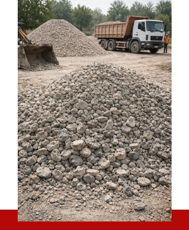 Вторичный щебень фракция 20-40 в Кингисеппе от 2284 р ПРОНЕРУДКгп