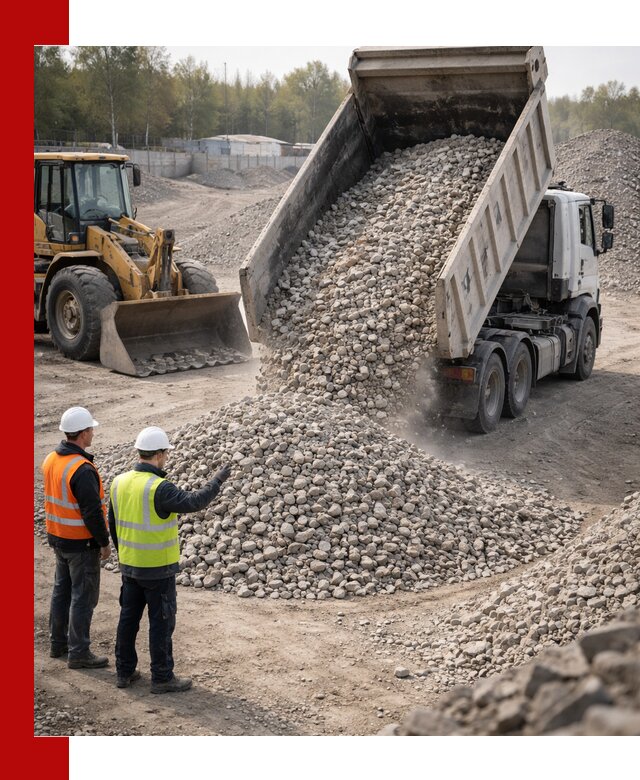 Вторичный щебень фракция 40–70 доставка в Кингисеппе