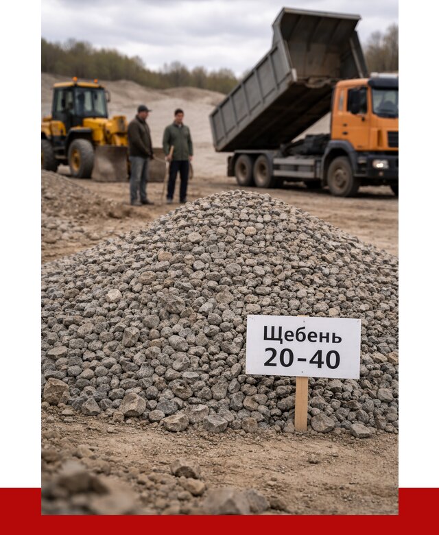 Бетонный щебень фракция 20-40 в Кингисеппе от 2544 р. | ПРОНЕРУДКгп