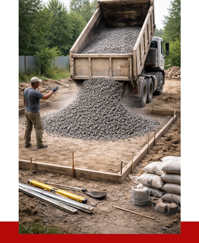 Купить щебень для фундамента в Кингисеппе от 4673 р. | ПРОНЕРУДКгп