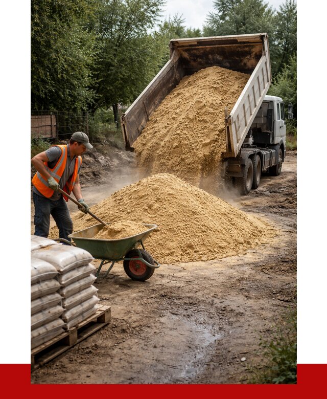 Купить песок с доставкой в Кингисеппе от 1869 р. | ПРОНЕРУДКгп