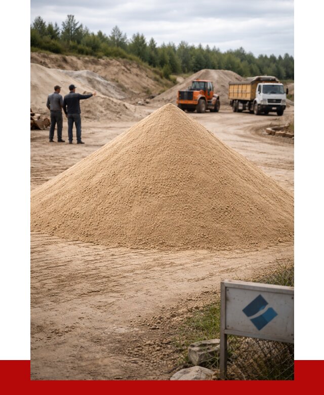 Карьерный песок навалом в Кингисеппе от 1869 р. | ПРОНЕРУДКгп