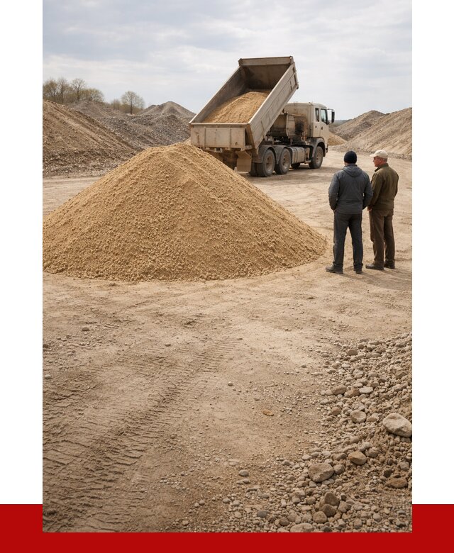 Карьерный песок крупнозернистый в Кингисеппе от 8826 р | ПРОНЕРУДКгп