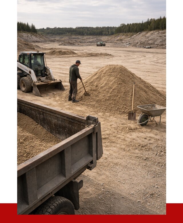 Карьерный песок среднезернистый в Кингисеппе, от 2284 р. ПРОНЕРУДКгп