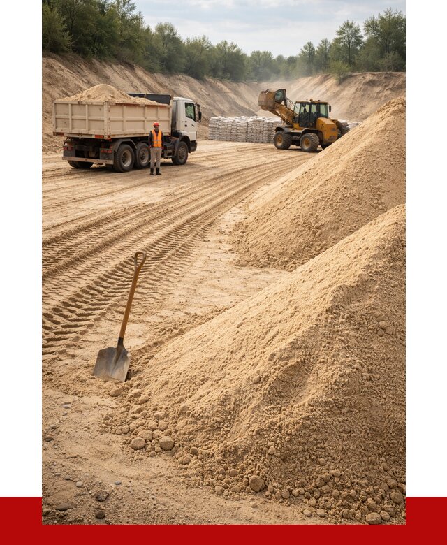 Карьерный песок мелкозернистый в Кингисеппе от 9346 р. | ПРОНЕРУДКгп