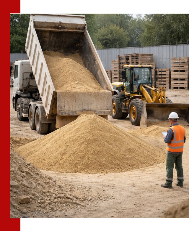 Доставка карьерного мелкозернистого песка в Кингисеппе