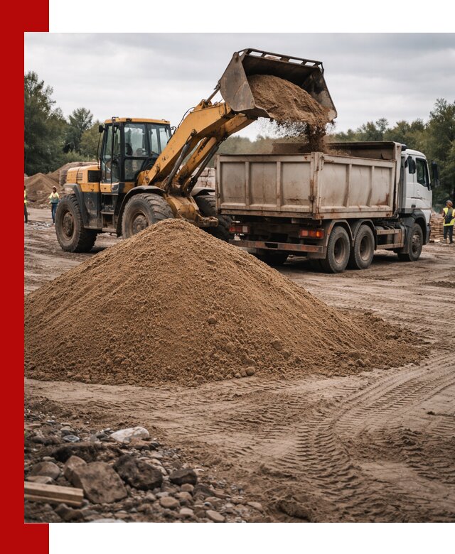 Доставка речного песка навалом в Кингисеппе быстро и выгодно