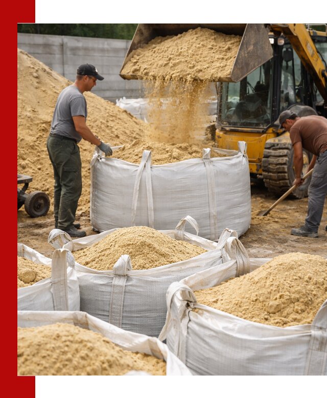 Поставка качественного песка для кладки в Кингисеппе