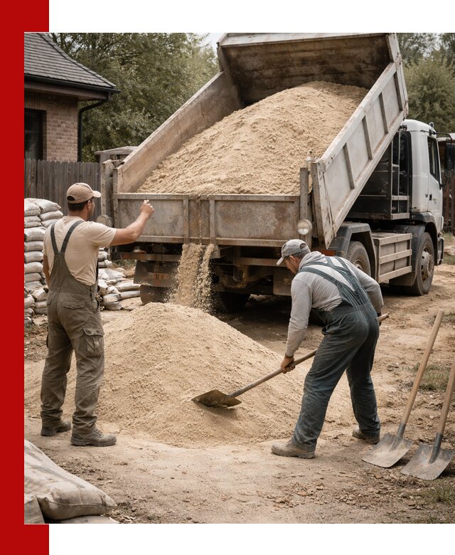 Песок для штукатурки с доставкой в Кингисеппе качественный и чистый