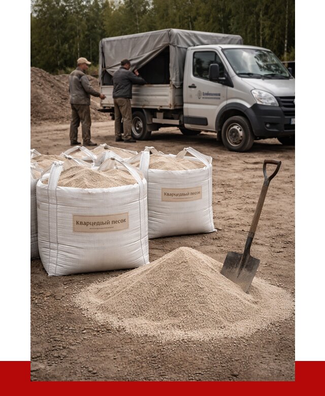 Кварцевый песок для пескоструя в Кингисеппе от 4673 р. | ПРОНЕРУДКгп
