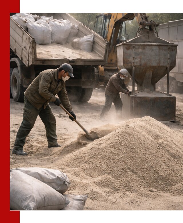 Кварцевый песок для пескоструя в Кингисеппе — доставка и качество