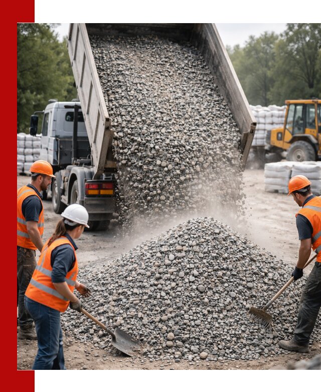 Доставка гравия и камня в Кингисеппе оптом и в розницу