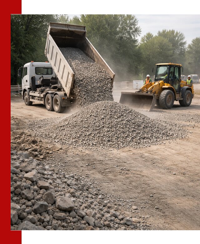 Гравий фракция 5–20 доставка в Кингисеппе оптом и в розницу