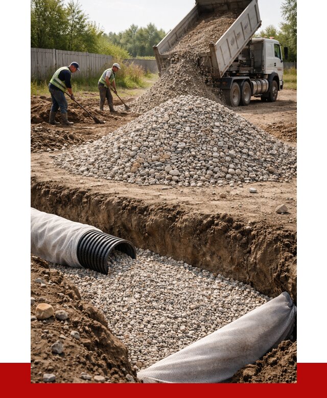 Гравий для дренажа в Кингисеппе от 2284 р., доставка ПРОНЕРУДКгп