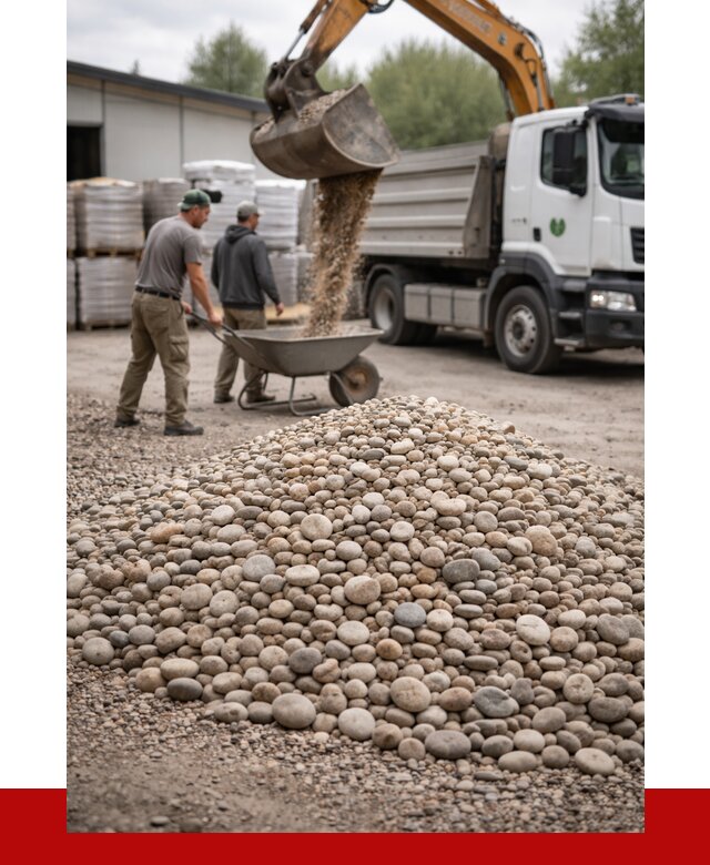 Галька декоративная в Кингисеппе от 3323 р. за куб | ПРОНЕРУДКгп