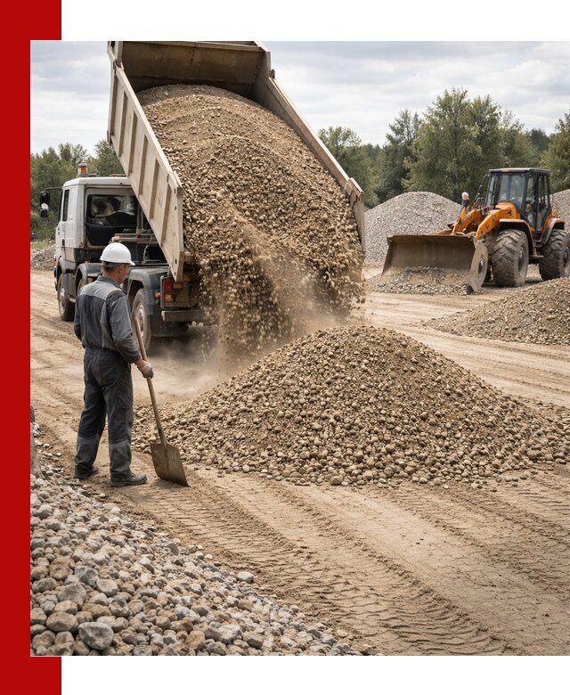 Доставка щпс С3 в Кингисеппе самосвалами и бортовыми грузовиками