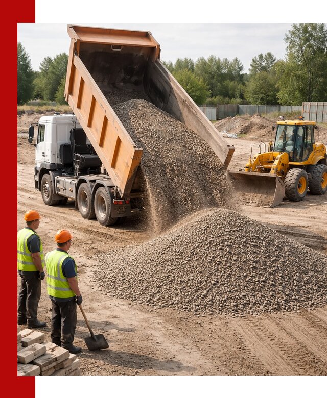Доставка щебёночно-песчаной смеси ЩПС С7 в Кингисеппе