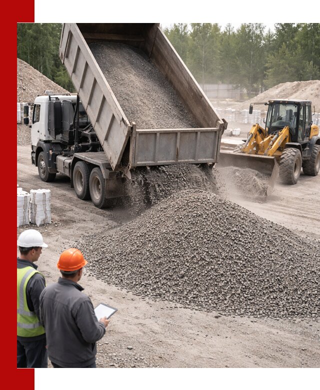 Доставка и продажа гранитного отсева 0-10 в Кингисеппе