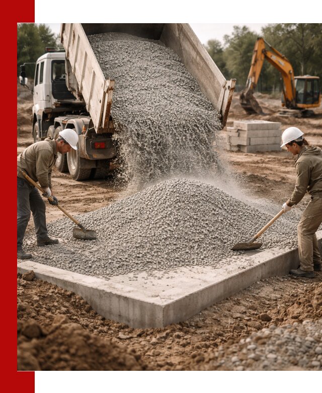 Доставка и продажа отсева для бетона в Кингисеппе