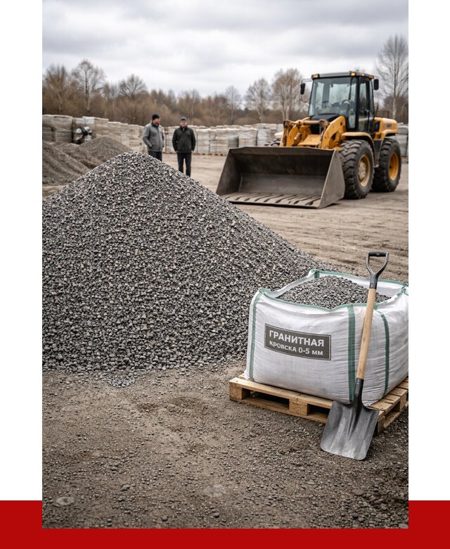Купить гранитную крошку в Кингисеппе от 4984 р. с доставкой | ПРОНЕРУДКгп