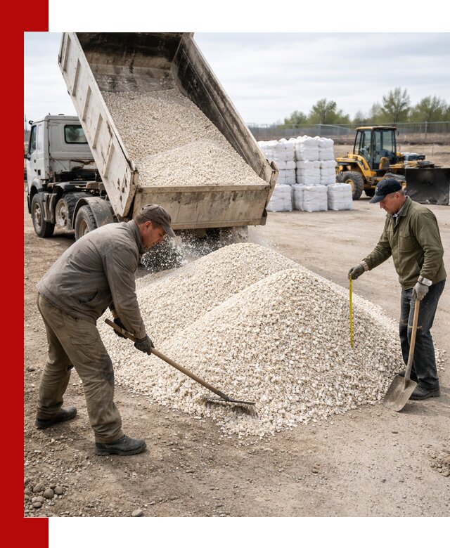 Мраморная крошка с доставкой и разгрузкой в Кингисеппе