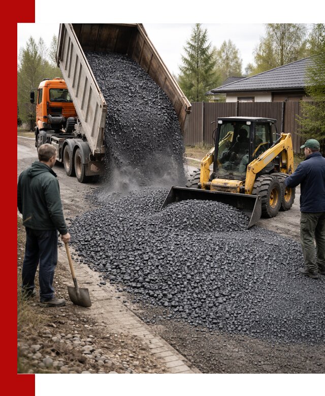 Крошка габбро с доставкой в Кингисеппе для строительных работ