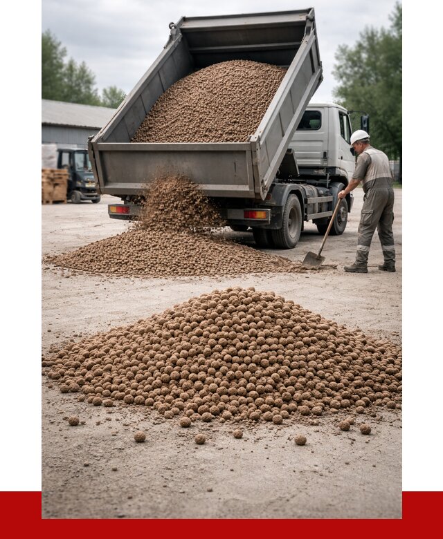 Керамзит с доставкой в Кингисеппе от 4361 р. за м3 | ПРОНЕРУДКгп