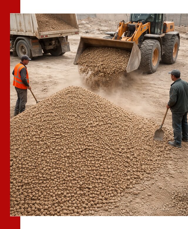 Керамзит фракция 10-20 с доставкой в Кингисеппе