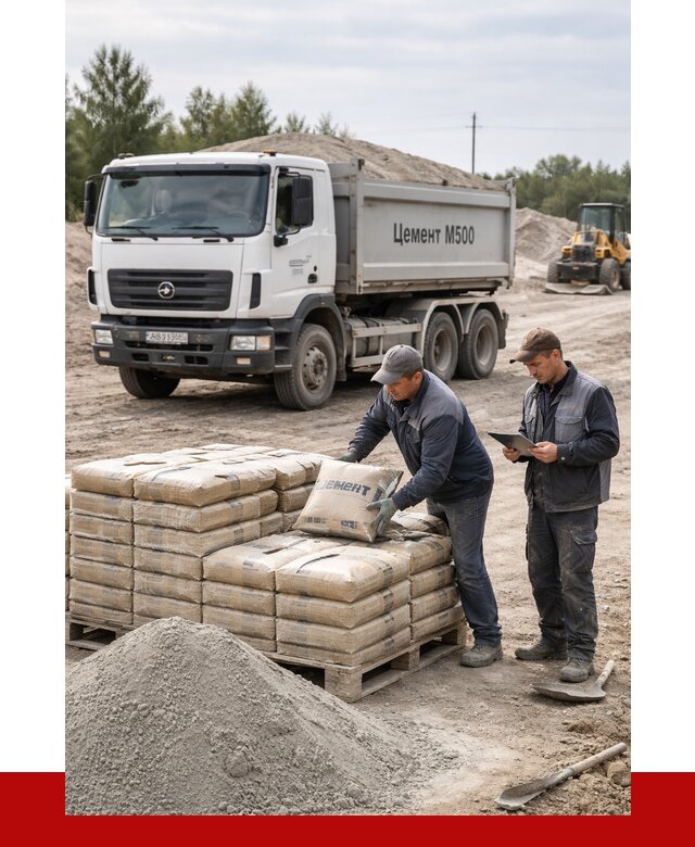 Купить цемент м500 с доставкой в Кингисеппе от 5400 р. | ПРОНЕРУДКгп