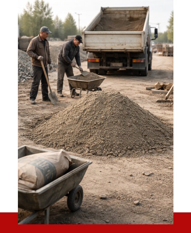 Цементно-песчаная смесь М150 в Кингисеппе от 4880 р. | ПРОНЕРУДКгп