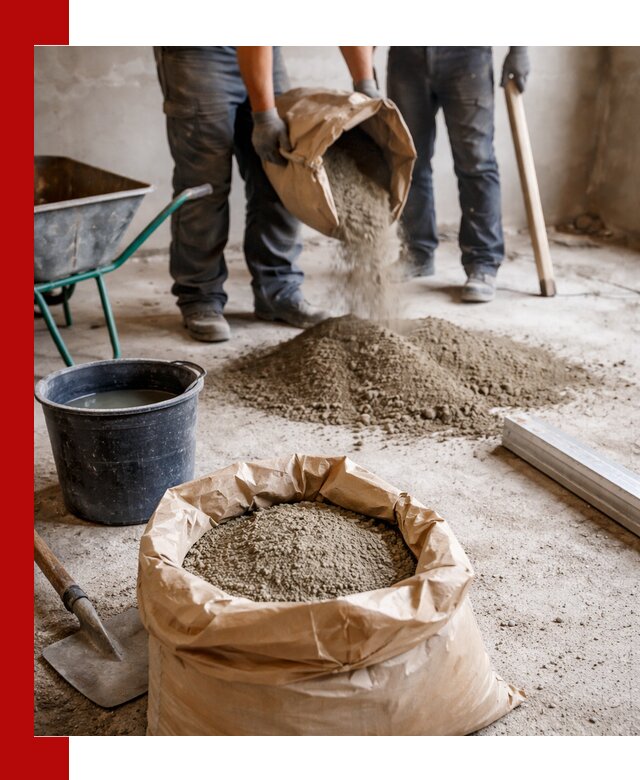 Доставка сухой смеси для стяжки в Кингисеппе