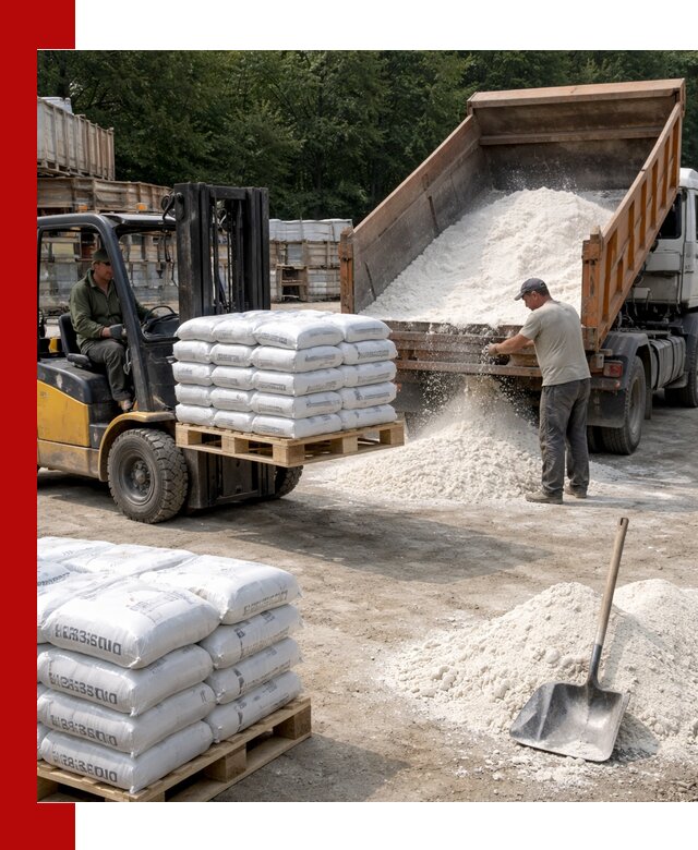 Доставка строительной извести оптом и в розницу в Кингисеппе