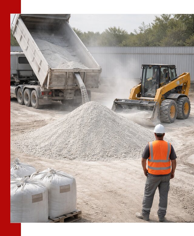 Доставка и продажа известняковой муки в Кингисеппе