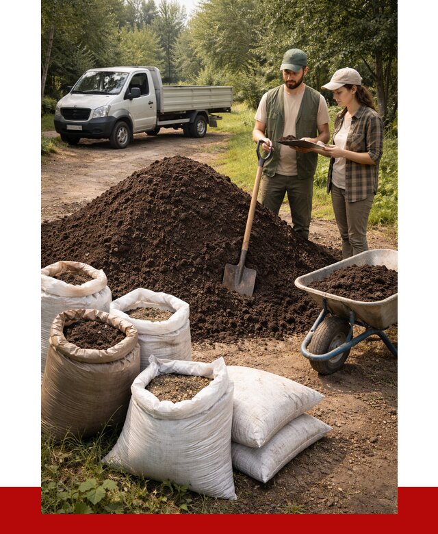 Купить грунт с доставкой в Кингисеппе от 4673 р. за м3 | ПРОНЕРУДКгп